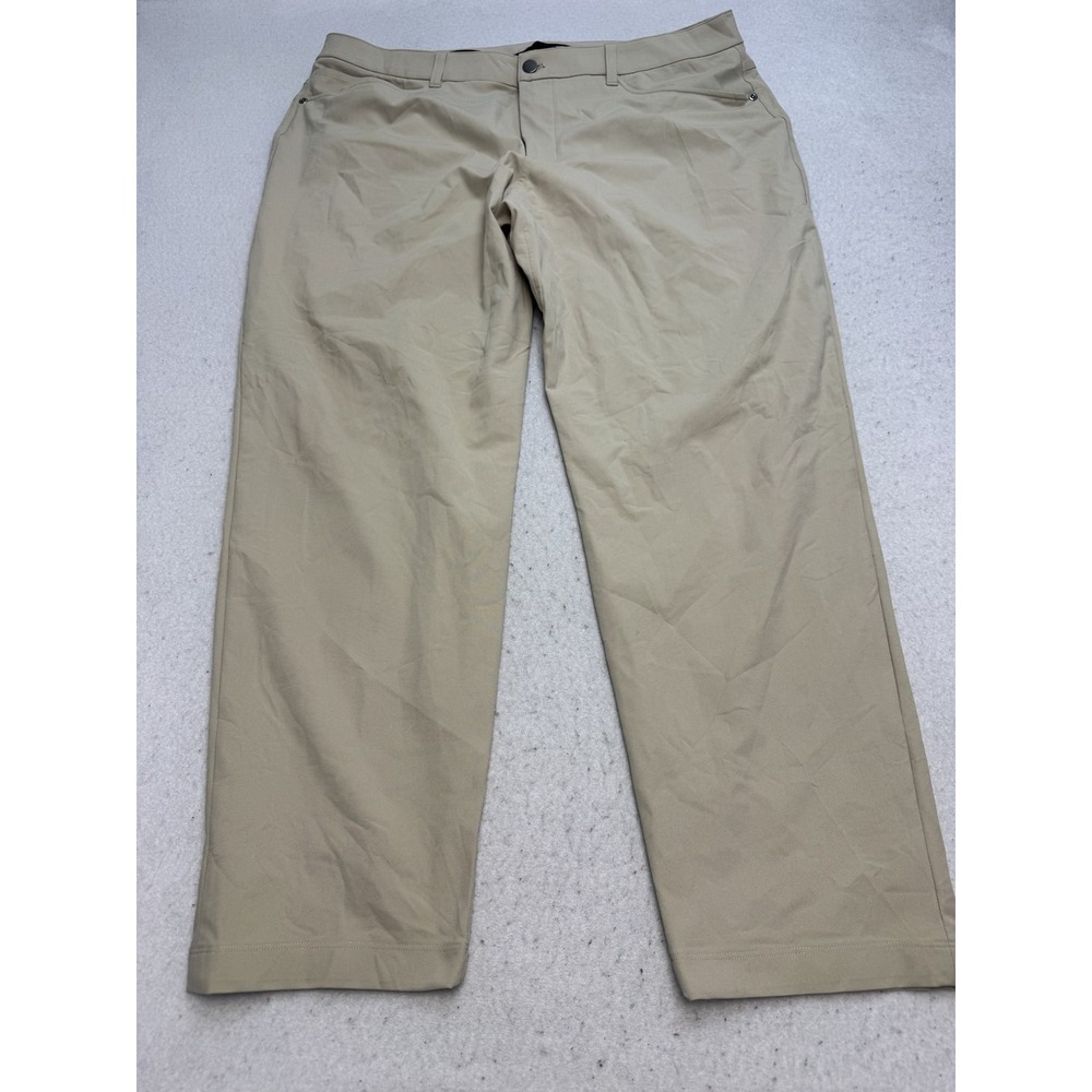 Lululemon Pants Mens 38x30 Beige Stretch Microfiber Chino Warpstreme
